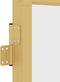 vidaXL - Binnendeur - smal - 102,5x201,5 - cm - gehard - glas - en - aluminium - goud