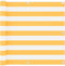 vidaXL - Balkonscherm - 90x400 - cm - oxford - stof - wit - en - geel