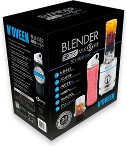BLENDER Sport Mix & Fit SB1100 - Standaard blender - 300W IJsbrekerblad - Wit