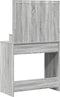 vidaXL - Grijze - Sonoma - Kaptafel - met - LED - Verlichting - - - 79x41x135 - cm
