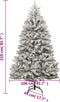 vidaXL - Kunstkerstboom - met - scharnieren - en - sneeuw - 210 - cm