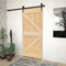 vidaXL - Deur - NARVIK - 85x210 - cm - massief - grenenhout