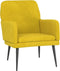 VDXL Fauteuil 62x79x79 cm fluweel geel