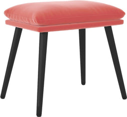 vidaXL - Voetenbank - 45x29,5x35 - cm - fluweel - roze