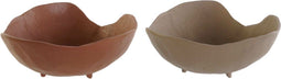 Middenstuk DKD Home Decor Beige Terra cotta Stads 27 x 27 x 11 cm (2 Stuks)