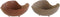 Middenstuk DKD Home Decor Beige Terra cotta Stads 27 x 27 x 11 cm (2 Stuks)