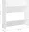 vidaXL - Wandschoenenkasten - 2 - st - 60x18x90 - cm - bewerkt - hout - hoogglans - wit