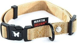 Martin Sellier Halsband Nylon Beige Verstelbaar