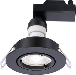 Inbouwspot LED - GU10 - 345 lm - IP20 - Zwart