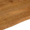 vidaXL - Tafelblad - met - natuurlijke - rand - 100x80x3,8 - cm - massief - mangohout