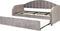 Beliani EYBURIE - Onderschuifbed - Grijs - Fluweel
