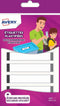 Geplastificeerd etiket Avery - grijs - 24 etiketten 86x17mm