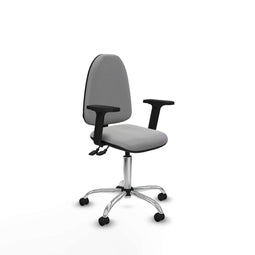 Piqueras y Crespo B2D05RP - Bureaustoel - Verstelbare hoogte met armleuning - Lichtgrijs