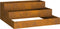 vidaXL - Tuinplanter - 3-Lagen - 90x90x35 - cm - Verweerd - staal