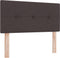 vidaXL - Hoofdbord - Met - Knopen - Donkerbruin - 80 - cm - Stof