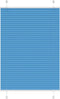vidaXL - Plissé - rolgordijn - 90x100 - cm - stofbreedte - 89,4 - cm - polyester - blauw