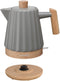 Birdy RK0092 - Waterkoker - 1500W - 1,5L - keramisch donkergrijs