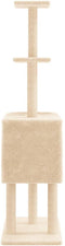vidaXL - Kattenmeubel - met - sisal - krabpalen - 145 - cm - donkergrijs