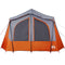 vidaXL - Tent - 5-persoons - waterdicht - grijs - en - oranje