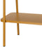 Pro Garden Plantenrek/plantentafel - mosterdgeel - metaal - 50 x 26 x 66 cm - binnen en buiten