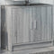 vidaXL - Wastafelkast - 63x29x55 - cm - bewerkt - hout - grijs - sonoma - eikenkleurig