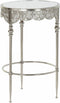 Bijzettafel DKD Home Decor 39 x 39 x 61 cm Spiegel Zilverkleurig Metaal