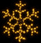 vidaXL - Kerstfiguur - sneeuwvlok - met - 144 - warmwitte - LED's - 59x59 - cm