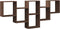 vidaXL - Wandschap - 159x18x66 - cm - bewerkt - hout - bruin - eikenkleurig