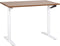 DESTINAS - Verstelbaar bureau - Donkerbruin/Wit - 120 x 72 cm - MDF