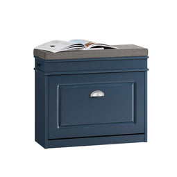 SoBuy FSR82-K-B - Schoenenkast - Zitkussen Opbergruimte - Blauw 60 x 24 x 52 cm