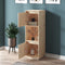 vidaXL - Hoge - kast - 38x35x117 - cm - massief - grenenhout