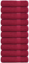 vidaXL - Handdoeken - 10 - st - 50x100 - cm - 360 - g/m² - 100% - katoen - bordeauxrood