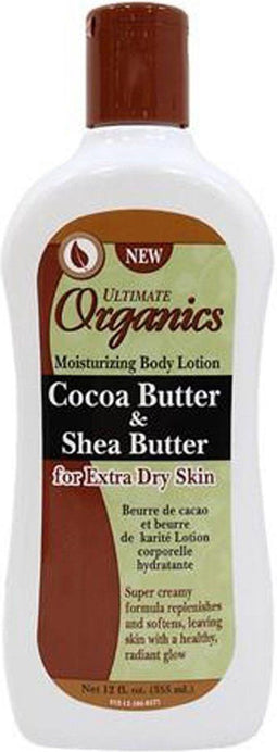 Africas Best Ultimate Organics Cocoa Butter & Shea Butter Moisturizing Lotion 355 ml
