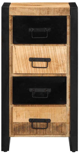 vidaXL - Ladekast - 40x40x75 - cm - massief - ruw - mangohout