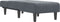 vidaXL - Chaise - longue - fluweel - donkergrijs