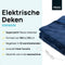 MOA Elektrische Deken - Flanel Fleece - Bovendeken - Superzacht - 180x130 - Donkerblauw - EOB180DB