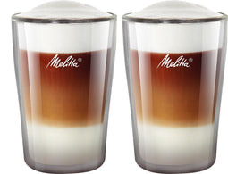 MELITTA - Latte Macchiato glazen 300 ml - Dubbelwandig - Set van (2 stuks)