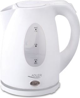 Adler AD1207 - Elektrische waterkoker 1.5L 2000W - Automatische uitschakeling - Wit