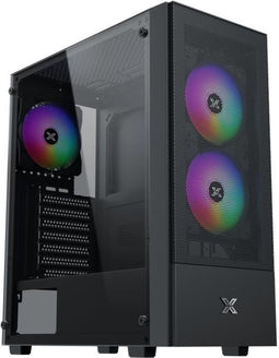 Mid-Tower PC-behuizing zonder voeding - XIGMATEK HERO II Air 3F (zwart) - ATX/Micro ATX - 3x120mm FRGB - Mesh - USB 3.0/2.0
