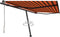 vidaXL - Luifel - vrijstaand - automatisch - 450x300 - cm - oranje - en - bruin