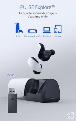 Sony PlayStation Pulse Explore - Draadloze Oordopjes - AI-ruisonderdrukking - Wit