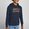 JACK&JONES JUNIOR JJSOLDIER - Sweat Hoodie - Camouflage letters - Maat 176