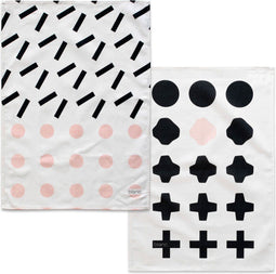 Set van 2 theedoeken Blush | Blanc
