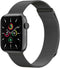 imoshion Milanees magnetisch bandje - Geschikt voor Apple Watch 1, 2, 3, 4, 5, 6, 7, 8, 9, 10 (42 mm), SE - 38/40/41 mm - Grijs - M