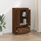 vidaXL - Hoge - kast - 60x35,5x103,5 - cm - bewerkt - hout - bruin - eikenkleur
