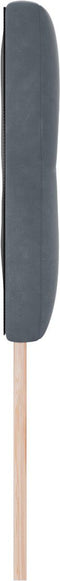 vidaXL - Hoofdbord - met - knopen, - gestoffeerd - in - donkergrijs - velvet - - - 140 - cm