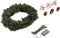 vidaXL - Kerstkransen - 2 - st - met - decoratie - 45 - cm - groen