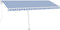 vidaXL - Luifel - vrijstaand - automatisch - 500x300 - cm - blauw - en - wit