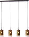 Hanglamp Force 4-lichts - Goud | BY-OLAF