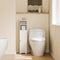 SoBuy FRG177-II-W - Toiletkast - 2-in-1 ontwerp met toiletrolhouder - Wit 20x18x95cm